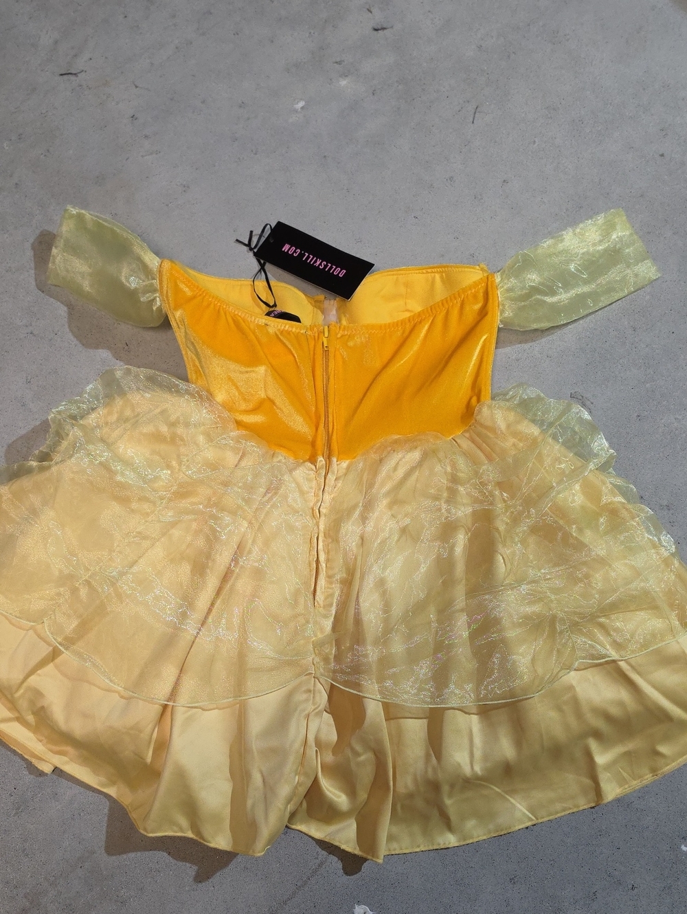 Nwt Dolls Kill Belle Beauty & The Beast Bustier Mini Dress - Picture 4 of 5